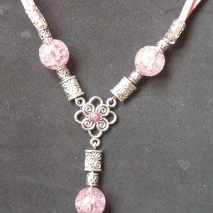 Handmade Beautiful Pink Necklace